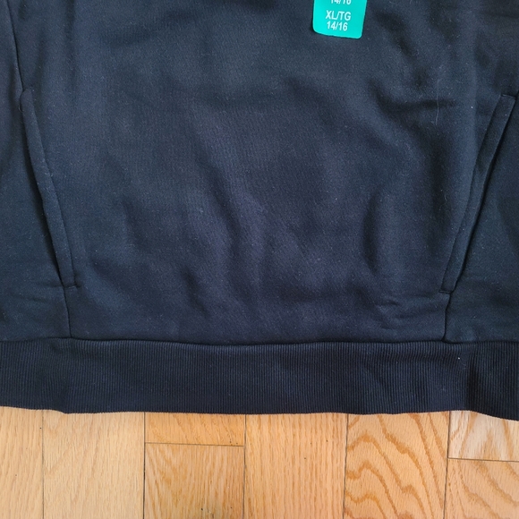 Puma Hoodie with Pockets, XL (14/16), Black and White - Picture 3 of 8